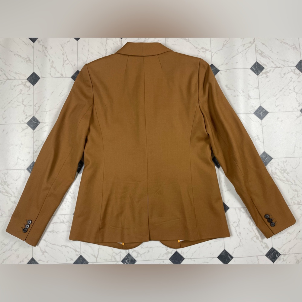 J.Crew Parke Blazer in Italian Stretch Wool Blend Women Sz 10 Tall Tan - Picture 7 of 10